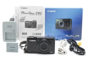 Canon PowerShot S90 10.0MP Compact Digital Camera Black from JAPAN - Picture 1 of 9