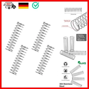 GUNGY Druckfeder Edelstahl Feder Druckfedern 70mm Drahtdurchmesser 1,4mm Auße... - Bild 1 von 9