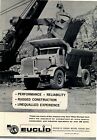 1962 Euclid Rear Dump Mining Truck Ad: Being Loaded by P & H Harnischfeger Crane