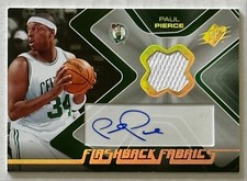 2006-07 SPx Flashback Fabrics Autographs #AFFPP Paul Pierce