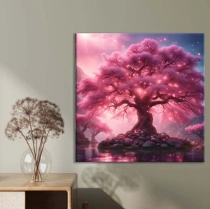 Pink Lights Tree Lake Limited Edition High Quality Home Decor Australian Made - Bild 1 von 3