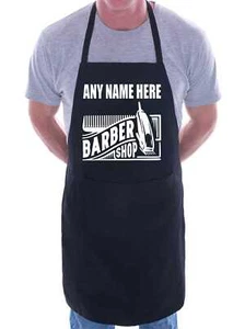 Delantal personalizado Printshop2000 barbero tu nombre aquí nombre barbería - Imagen 1 de 8