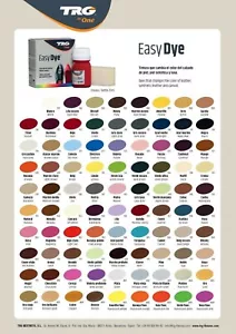 TRG Easy Dye Color Dye For Leather Vinyl & Canvas Repair Shoe Boot various Color - Picture 1 of 93