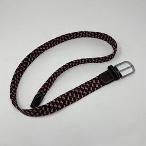 Billybelt AMSTERDAM ELASTIC BRAIDED BELT IN Red, Blue And White - Picture 1 of 7