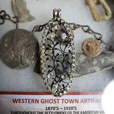Camphor Glass Pendant. 1920’s Western Ghost Town Artifact..SEE DESCRIPTION!