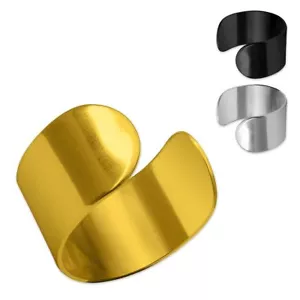 Eine schicke schlichte einfache Ohrklemme Ear cuff Ohrringe Ohrstecker Edelstahl - Bild 1 von 4