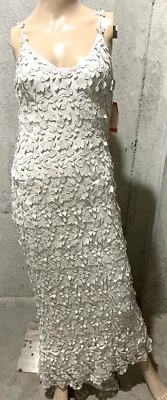 Новый Carol Peretz винтажный вышитый итальянский плющ кружева длинное платье платье 2 4 маленький - Изображение 1 из 4