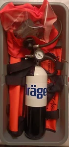 Bouteilles noir d’air comprimé respirable dräger Masque Cagoule Sac de Transport - Picture 1 of 2