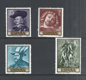 SPAIN SCOTT 1111 - 1114 MLH SET (B) - 1962 PAINTINGS OF REUBENS - Picture 1 of 2