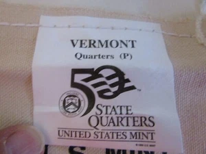 $25 Unopened Mint Bag, 2001-P Vermont State Quarters - Picture 1 of 2
