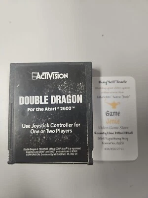 Atari 2600 Double Dragon 1989 Activision Cartidge Tested, Working - Image 1 of 4