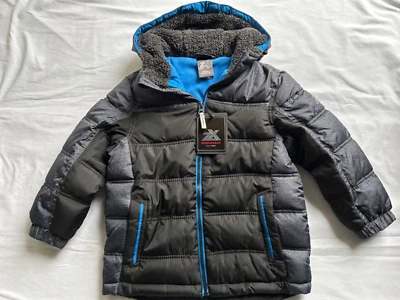 ZeroXposur Boys Puffer Winter Jacket, Fleece Lined Black Size M 5/6 NEW - Image 1 of 4