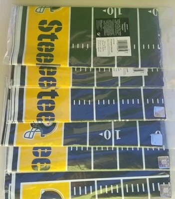 Pittsburgh Steelers NFL Fútbol Profesional Cubierta de Mesa de Plástico 54" x 96" Lote de 6 Foto 1 de 4