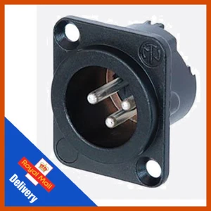 Neutrik NC3MD-LX-BAG Stecker 3 Pin XLR Chassis Panel Mount schwarz - Bild 1 von 1
