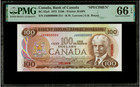 Spécimen de billet de 100 $ du Canada 1975 BC-52aS PMG GEM UNC 66 EPQ - Rare « spécimen »