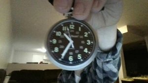 L.L. Bean Pocket Watch Solid SS WR - Picture 1 of 1