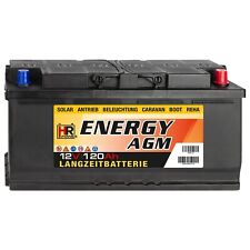 HR Energy AGM 12V 120Ah Solar Wohnmobil Boot Wohnwagen Versorgung Batterie