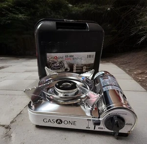 GasOne Stainless Butane Stove Cooker Portable Camping 7650 BTU Cooking Burner - Picture 1 of 12