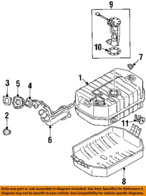 Used Fuel Pump fits: 1998 Isuzu TROOPER Pump Only 3.5L 6 cylinder Grade A Foto 1 de 2
