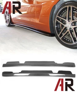 ZR1 Style Carbon Fiber Side Skirts Lip For 2005-2013 Chevy Corvette C6 Z06 ZR1 - Picture 1 of 3