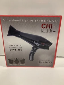 CHI Lite Carbon Fiber Professional Lightweight Hair Dryer Rotating Nozzle - Picture 1 of 2
