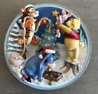 DISNEY Pooh’s Wonderlit Winter  Friends Make Christmas Sparkle 3D plate 1998