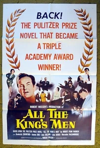 ALL THE KING'S MEN r1958 Broderick Crawford John Ireland a film noir! - Picture 1 of 1