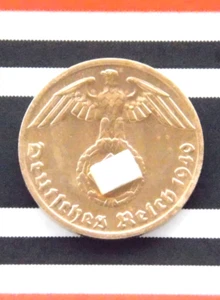 GERMAN Coin 1940 J 1 REICHSPFENNIG SWASTIKA COPPER 3RD REICH WW2 RARE Pfennig - Picture 1 of 5