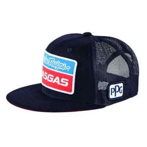 Troy Lee Designs TLD GasGas Snapback Cap Trucker Hat Navy Adults One Size - Picture 1 of 2