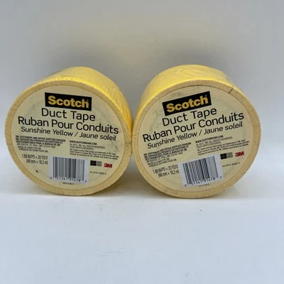 Scotch Duct Tape 1.88" x 20 yds. Yellow 949971 2 Pack - Image 1 of 4