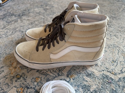 Sneakers alte VANS avorio osso TAGLIA 8 5 uomo 10 donna "