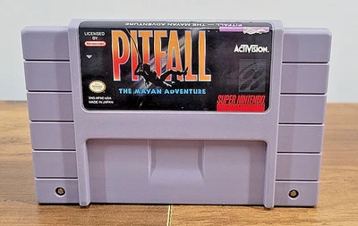 Super Nintendo SNES Pitfall: The Mayan Adventure - CART ONLY *Tested & Works* - Image 1 of 4