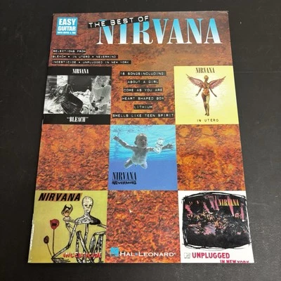 The Best of Nirvana Guitar Notes and Tab Book Hal Leonard NEW Electric Acoustic - Image 1 of 3