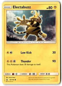 2018 Sun & Moon - Ultra Prism Electabuzz #43 Basic/Common - Picture 1 of 2