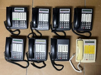 Avaya Partner Lot of 8 Phones 34D,18D,18 Series 1 Euro Black  - Image 1 of 4
