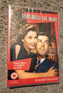 REMEMBER THE NIGHT (1940) Barbara Stanwyck film region 2 uk DVD NEW & SEALED - Imagen 1 de 2