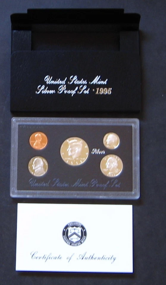 Juego de prueba de plata 1995 como nuevo en Estados Unidos Foto 1 de 1