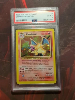 1999 Pokemon Base Set Charizard 4/102 Holo Rare PSA 4 🔥 - Image 1 of 2