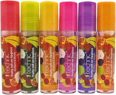 6x Technic Fruity Roll On Lip Gloss (Set of Six) - Image 1 of 3