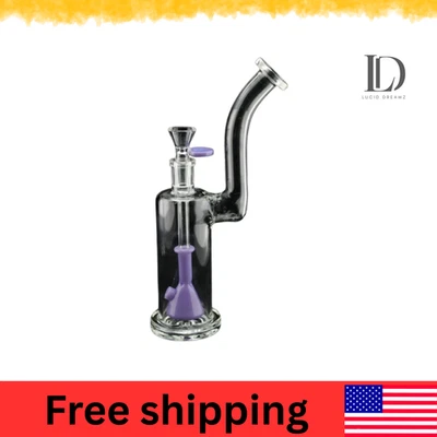 LUCID DREAMZ 10″ Glass Hand Pipe Water Pipe – Assorted Colors – Durable & Bold Design