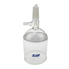 HFS(R) 600mL Buchner Filter Funnel 24/40 Joint 1/2" Barb Vacuum Port Perforated