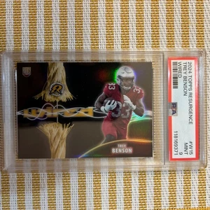 TREY BENSON (POP 1) 2024 Topps Resurgence WIRED CASE HIT RC W15 Graded PSA 9 MT - Picture 1 of 6