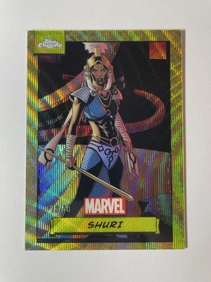 2024 Topps Chrome Marvel Gold Wave Shuri /50 - Image 1 of 2