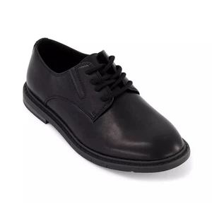 Scarpe eleganti Kenneth Cole New York imbottite interne ragazzo 11 nere chiusura stringata - Foto 1 di 6