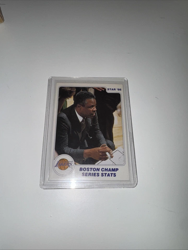 1986 Star #13/18 Boston Champ Series Stats NRMT CONDITION. - Image 1 of 1