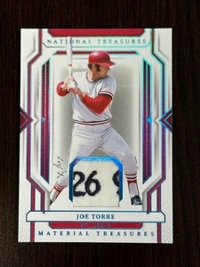 2024 Panini National Treasures JOE TORRE Tag Swatch THE ONE OF ONE #'d1/1 ! - Picture 1 of 2