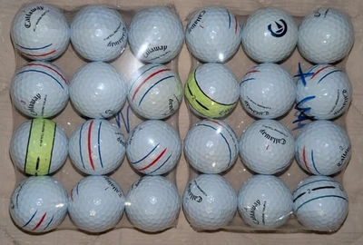 2 docenas de pelotas de golf Callaway Chrome Tour usadas. Como nuevo/sin cortes ni rasguños. Foto 1 de 2