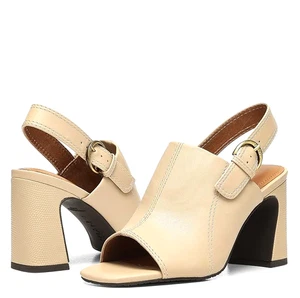 NYDJ Women's Lyssa Block Heel Sandals, Sand Nappa Stretch Man-Made Upper, Sz 7.5 - Picture 1 of 12