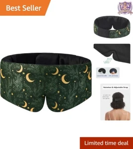 Silk Eye Mask Cotton Large Size Wide Band Comfort Sleep Aid Hypoallergenic - Picture 1 of 7