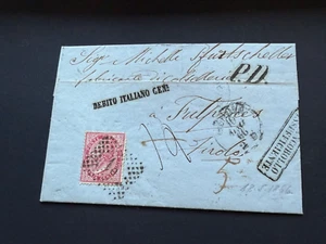 Italien Königreich, 20 auf Brief geprüft ( Auflösung einer alten Sammlung ) - Bild 1 von 3